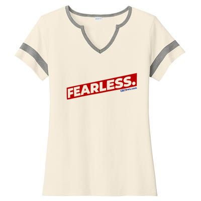 Fearless Gbnews Ladies Halftime Notch Neck Tee