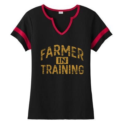 Farm Gift Farming Lover Future Farmer Gift Ladies Halftime Notch Neck Tee