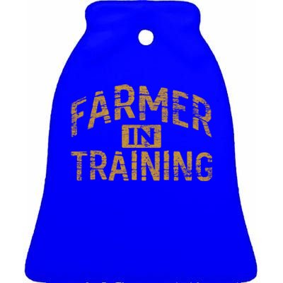 Farm Gift Farming Lover Future Farmer Gift Ceramic Bell Ornament