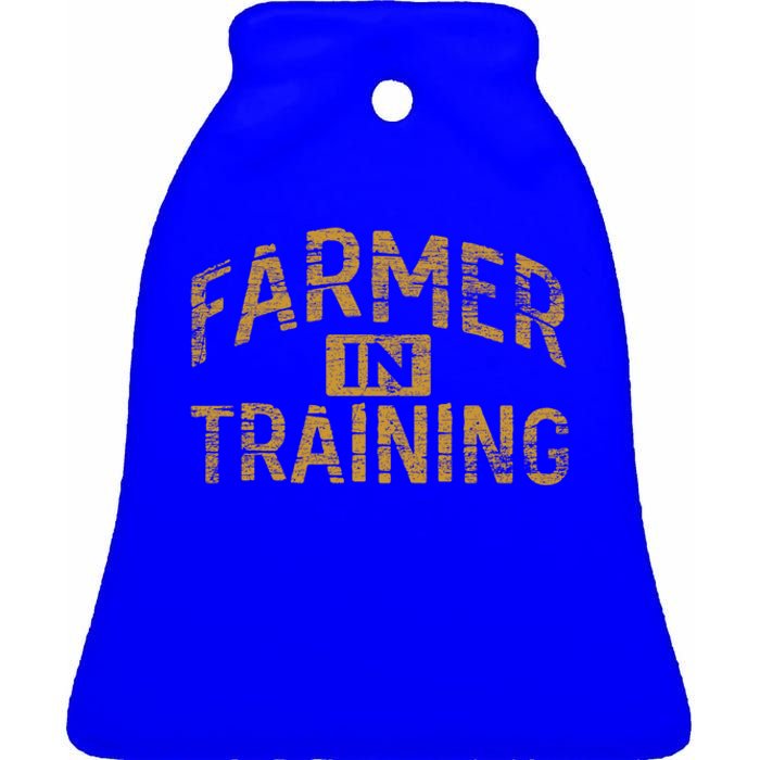 Farm Gift Farming Lover Future Farmer Gift Ceramic Bell Ornament