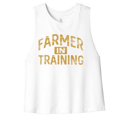 Farm Gift Farming Lover Future Farmer Gift Women's Racerback Cropped Tank