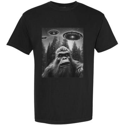 Funny Graphic For Bigfoot Sasquatch Alien Ufo Garment-Dyed Heavyweight T-Shirt