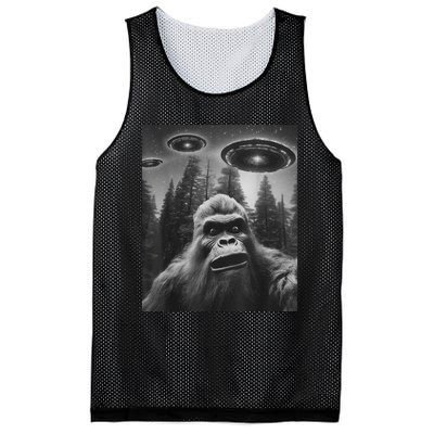 Funny Graphic For Bigfoot Sasquatch Alien Ufo Mesh Reversible Basketball Jersey Tank