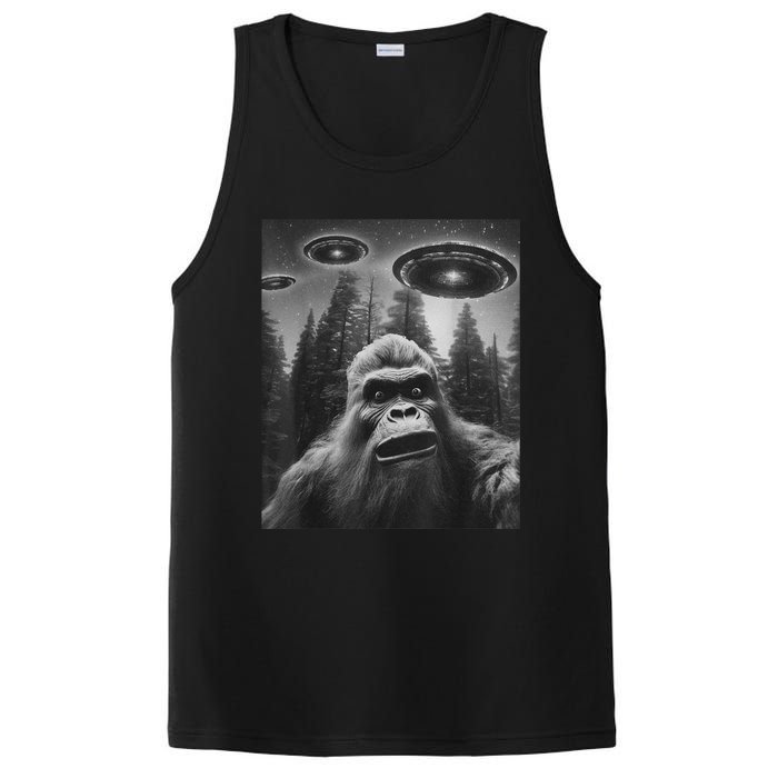 Funny Graphic For Bigfoot Sasquatch Alien Ufo PosiCharge Competitor Tank