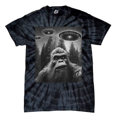 Funny Graphic For Bigfoot Sasquatch Alien Ufo Tie-Dye T-Shirt