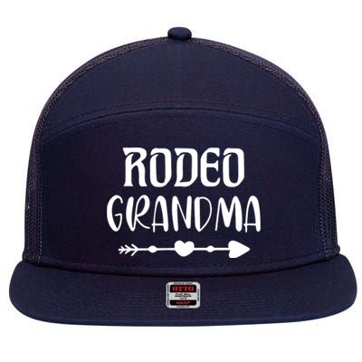 Funny Grandma 7 Panel Mesh Trucker Snapback Hat