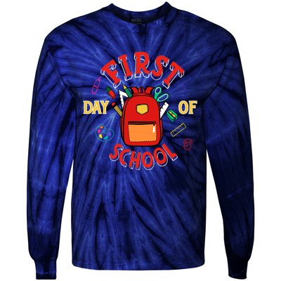 Funny Gift First Day Of School Gift Tie-Dye Long Sleeve Shirt