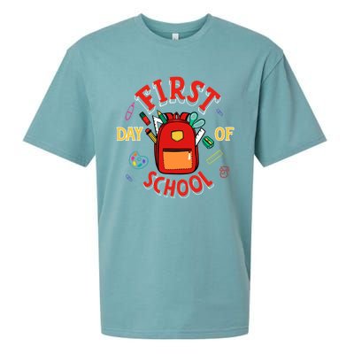 Funny Gift First Day Of School Gift Sueded Cloud Jersey T-Shirt