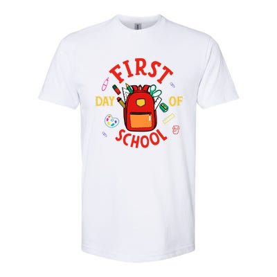 Funny Gift First Day Of School Gift Softstyle CVC T-Shirt