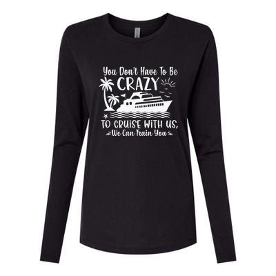 Funny Group Family Cruise Matching Womens Cotton Relaxed Long Sleeve T-Shirt