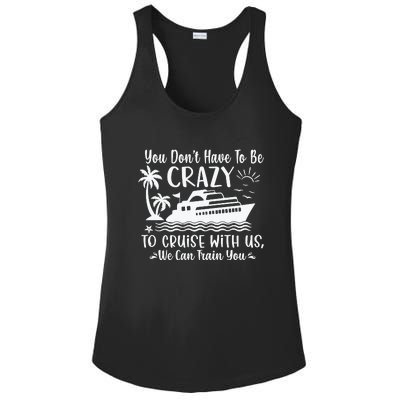 Funny Group Family Cruise Matching Ladies PosiCharge Competitor Racerback Tank