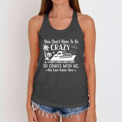 Funny Group Family Cruise Matching Women's Knotted Racerback Tank