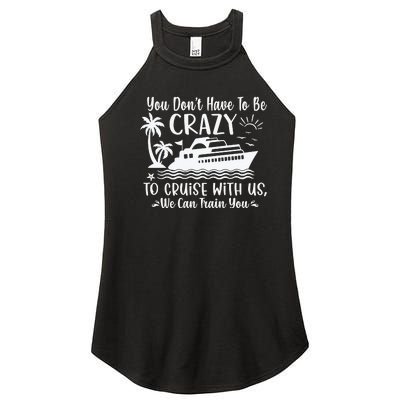 Funny Group Family Cruise Matching Women's Perfect Tri Rocker Tank