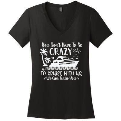 Funny Group Family Cruise Matching Women's V-Neck T-Shirt