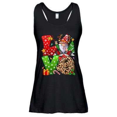 Festive Gnome Family Holiday Decor Ladies Essential Flowy Tank