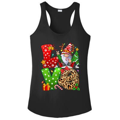 Festive Gnome Family Holiday Decor Ladies PosiCharge Competitor Racerback Tank