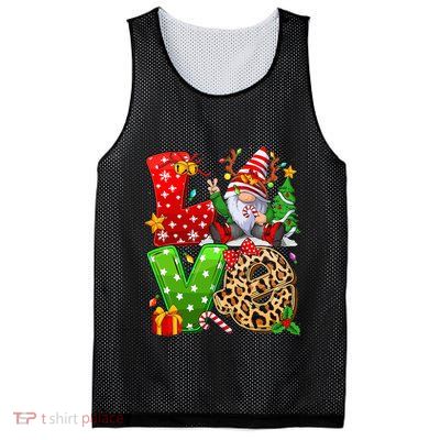 Festive Gnome Family Holiday Decor Mesh Reversible Basketball Jersey Tank