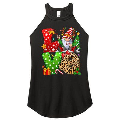 Festive Gnome Family Holiday Decor Women's Perfect Tri Rocker Tank