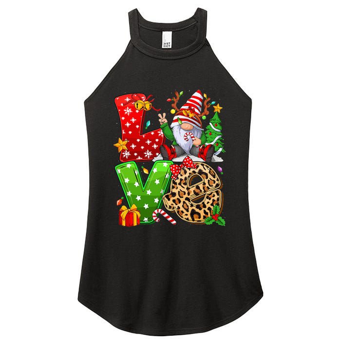 Festive Gnome Family Holiday Decor Women's Perfect Tri Rocker Tank