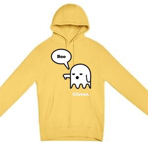 Funny Gluten Free Clothing Halloween Ghost Boo I Hate Gluten Gift Premium Pullover Hoodie