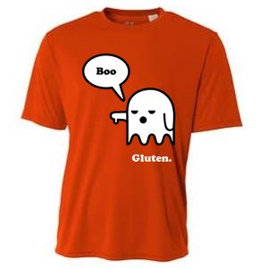 Funny Gluten Free Clothing Halloween Ghost Boo I Hate Gluten Gift Cooling Performance Crew T-Shirt