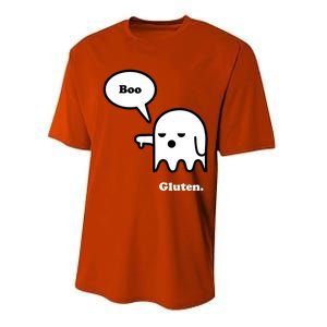 Funny Gluten Free Clothing Halloween Ghost Boo I Hate Gluten Gift Performance Sprint T-Shirt