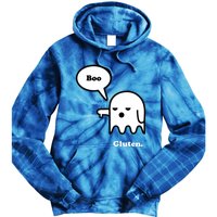 Funny Gluten Free Clothing Halloween Ghost Boo I Hate Gluten Gift Tie Dye Hoodie