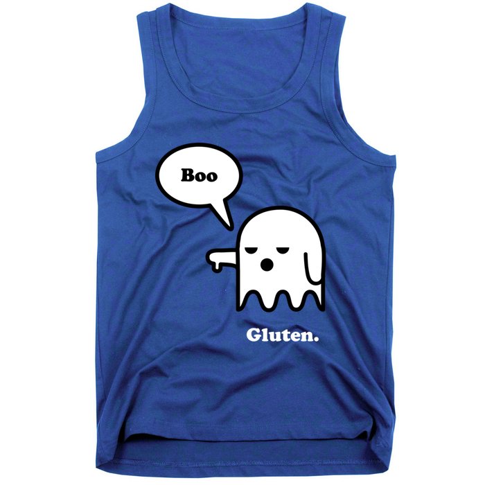 Funny Gluten Free Clothing Halloween Ghost Boo I Hate Gluten Gift Tank Top