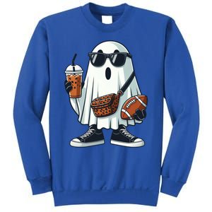 Funny Ghost Football Boo Coffee Halloween Gift Sweatshirt