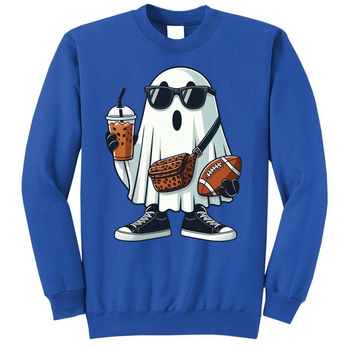 Funny Ghost Football Boo Coffee Halloween Gift Sweatshirt