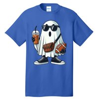 Funny Ghost Football Boo Coffee Halloween Gift Tall T-Shirt