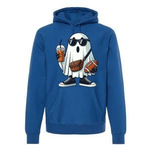 Funny Ghost Football Boo Coffee Halloween Gift Premium Hoodie