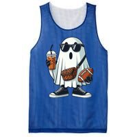 Funny Ghost Football Boo Coffee Halloween Gift Mesh Reversible Basketball Jersey Tank