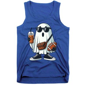 Funny Ghost Football Boo Coffee Halloween Gift Tank Top