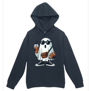 Funny Ghost Football Boo Coffee Halloween Gift Urban Pullover Hoodie