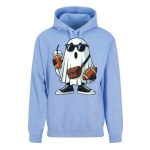 Funny Ghost Football Boo Coffee Halloween Gift Unisex Surf Hoodie