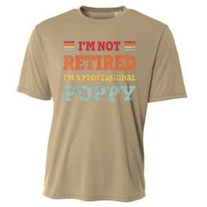 Funny Grandpa For Father Day Retired Poppy Gifts Cooling Performance Crew T-Shirt