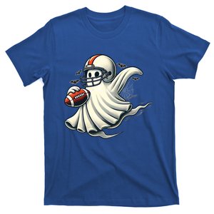 Funny Ghost Football Lovers Halloween Costume Funny Gift T-Shirt