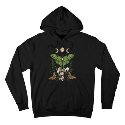 Fairy Grunge Fairycore Aesthetic Goth Luna Moth Mushroom Hoodie