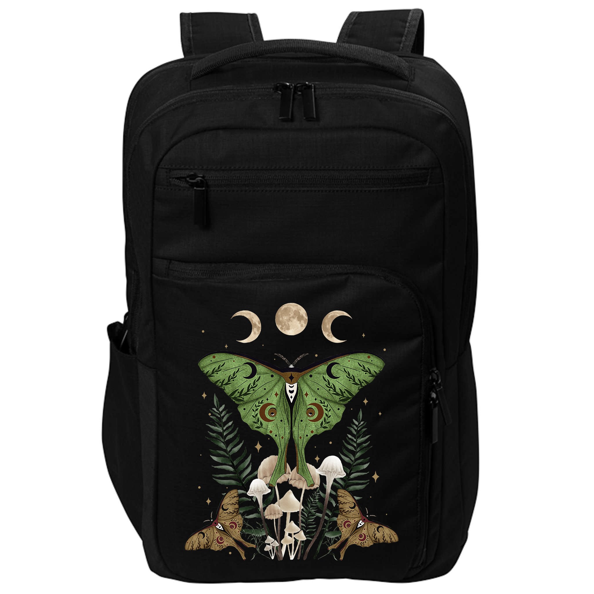 Fairy Grunge Fairycore Aesthetic Goth Luna Moth Mushroom Impact Tech Backpack