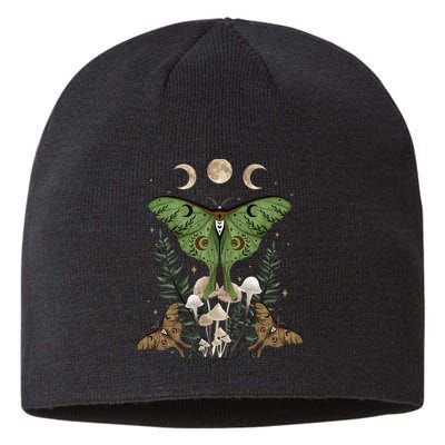 Fairy Grunge Fairycore Aesthetic Goth Luna Moth Mushroom Sustainable Beanie