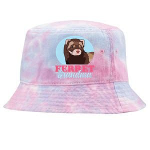 Ferret Grandma Ferrets Owner Ferret Tie-Dyed Bucket Hat