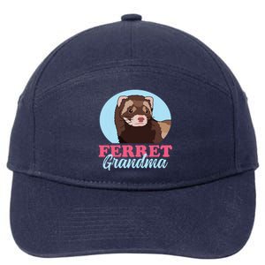 Ferret Grandma Ferrets Owner Ferret 7-Panel Snapback Hat