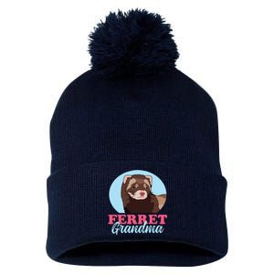 Ferret Grandma Ferrets Owner Ferret Pom Pom 12in Knit Beanie