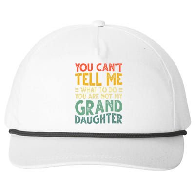 Funny Grandpa For Grandfather Papa Birthday Snapback Five-Panel Rope Hat