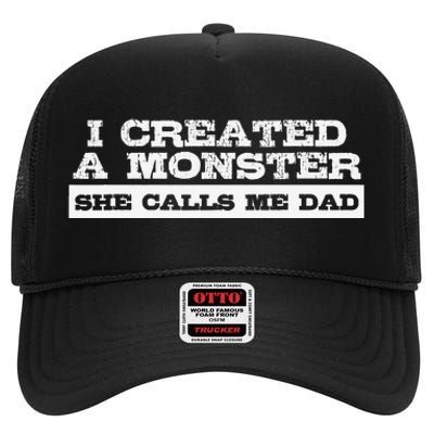 Funny Gift for Dad from Daughter First Father's Day High Crown Mesh Back Trucker Hat