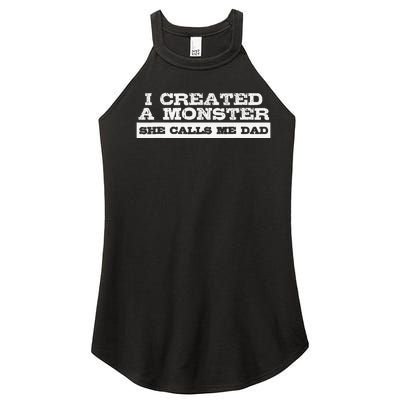 Funny Gift for Dad from Daughter First Father's Day Women’s Perfect Tri Rocker Tank