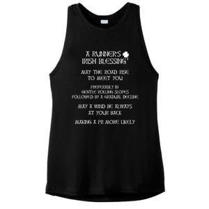 Funny Gift For Runners Irish Blessing For Runners Cute Gift Ladies PosiCharge Tri-Blend Wicking Tank