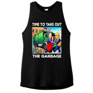 Funny Garbage For Trump 2024 Time To Take Out The Garbage Ladies PosiCharge Tri-Blend Wicking Tank