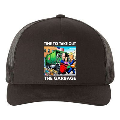 Funny Garbage For Trump 2024 Time To Take Out The Garbage Yupoong Adult 5-Panel Trucker Hat